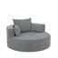 Chaise pivotante ronde avec coussins amovibles-465924833
