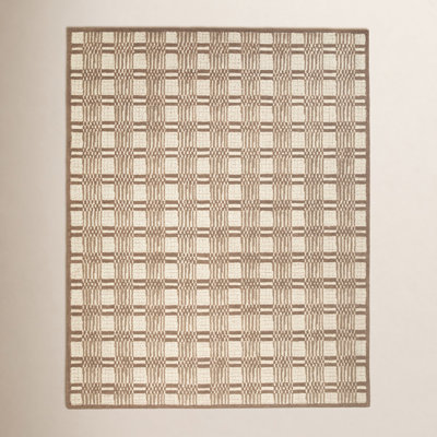 Hand-Tufted Striped Geometric Rug