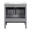 Meuble-lavabo de 30 po avec lavabo simple, meuble-lavabo encastré, armoire de rangement avec 2 portes et un tiroir, fermeture en douceur, rangement multifonctionnel, structure en bois massif-125514826