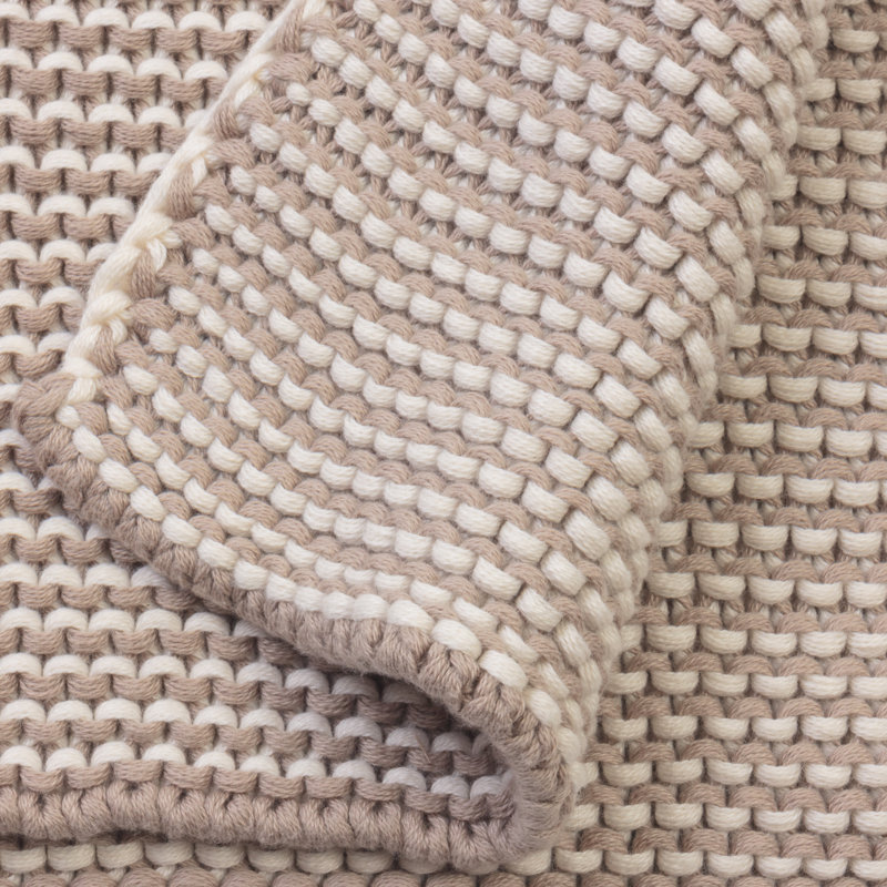 Cohen Knitted Throw Blanket, Natural