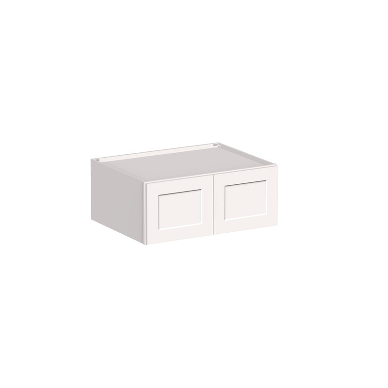 DL Cabinetry (prêt à assembler) Armoire murale de réfrigérateur de 36 po de largeur Shaker l 36 po x H 15 po x P 27 po - blanc Shaker
