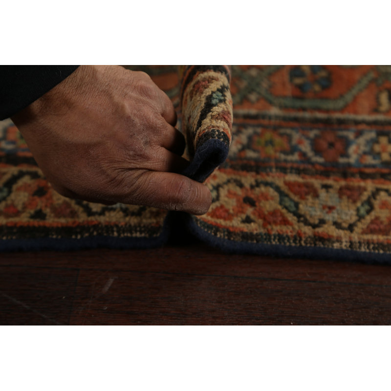 One-of-a-Kind 8'11" X 11'9" Before 1900 Wool Area Rug in
