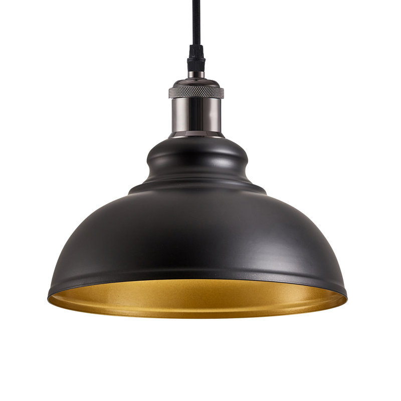 Tennyson - Light Single Pendant, Black/Gold
