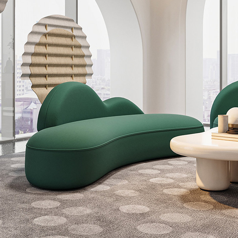 Méridiennes d'intérieur Living, Face à la droite, Vert