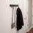 BirdRock Home Oval Hook Coat and Hat Rack - 6 Hooks Wall Mount Satin Nickel (Black)-769055548