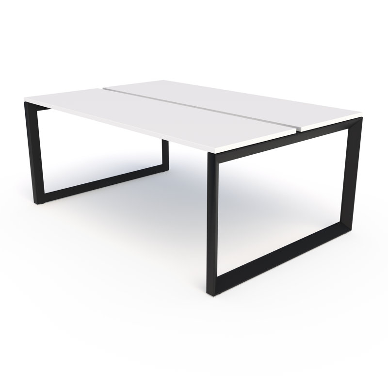 Pivit Benching Workstation, 30" H x 48" W x 48" D, White/Black