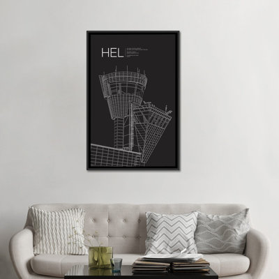 'HEL Tower, Helsinki International Airport' By 08 Left Graphic Art Print on Canvas