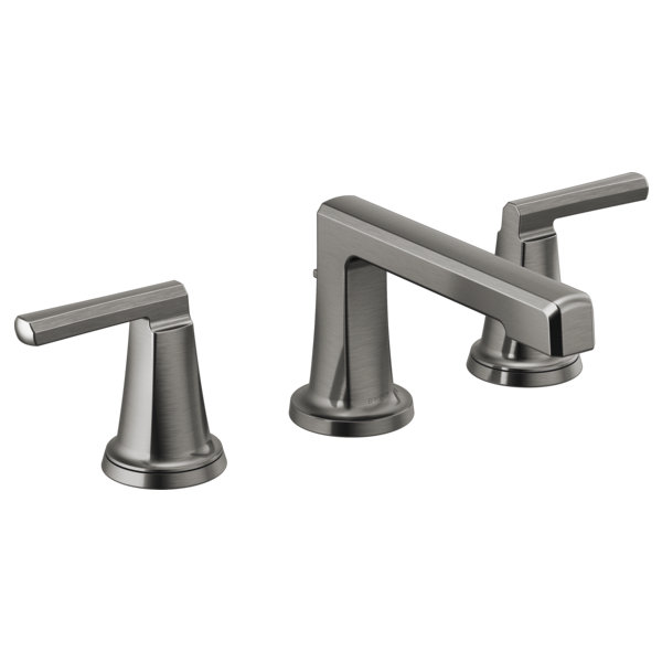 Levoir® Two-Handle Wall Mount Lavatory Faucet, Luxe Gold, Low Lever Handle, 1.5