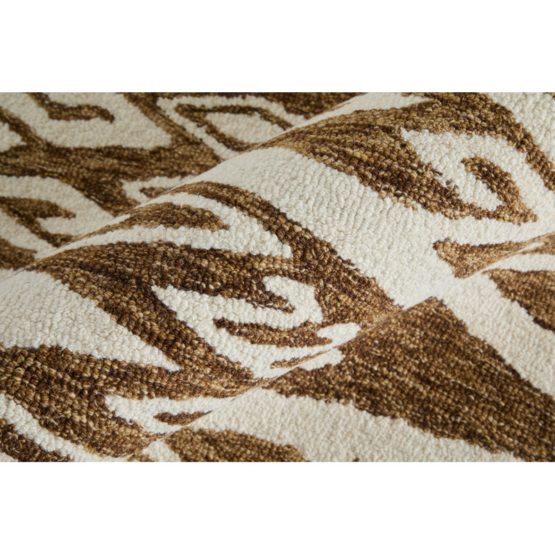 Wallace Transitional Medallion Brown Area Rug, Rectangle 5' x 8'