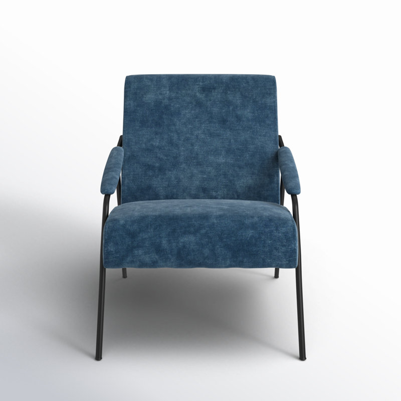 27" Wide Polyester Armchair, Ocean