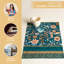 Maison d'Hermine Luxury Loft - Ensemble de 4 napperons bleu sarcelle foncé 100 % coton - 33 x 48 cm