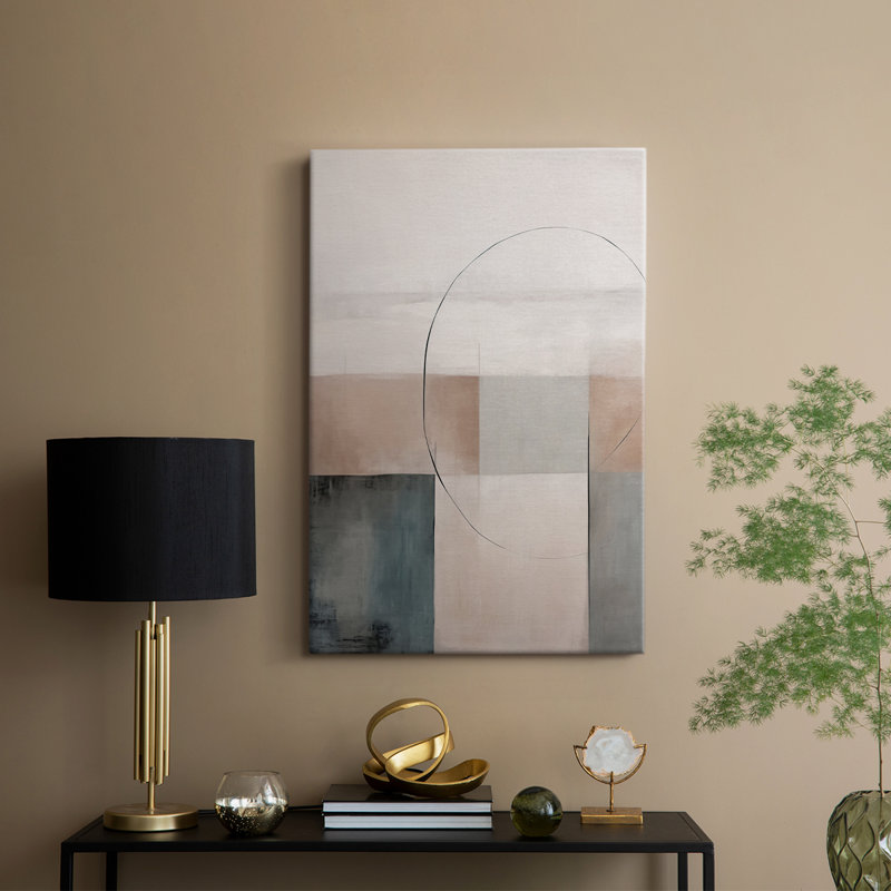 Impression abstraite rétro - galerie Cavas, H 18 po x l 12 po