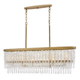 RUBINA 6 - Light Steel Dimmable Tiered Chandelier