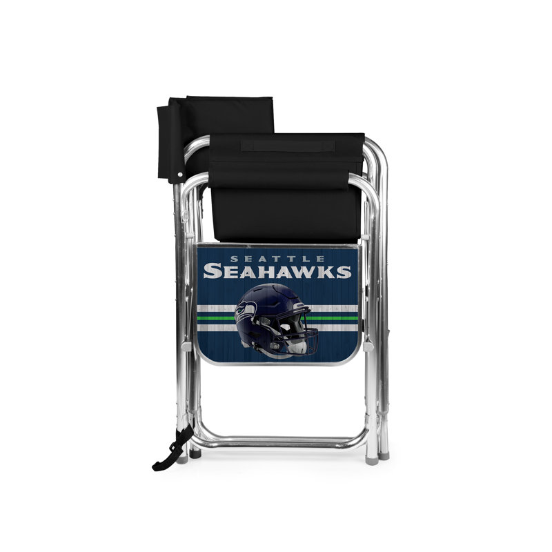 Folding Director Chair, Seattle Seahawks, Black