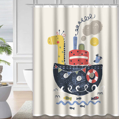 Rideau de douche imperméable avec 12 crochets