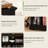 Rustic Record Player Stand Vinyl Record, Holder Hold Up To 230 Albums Farmhouse Turntable Stand With Cable Management-2003786822