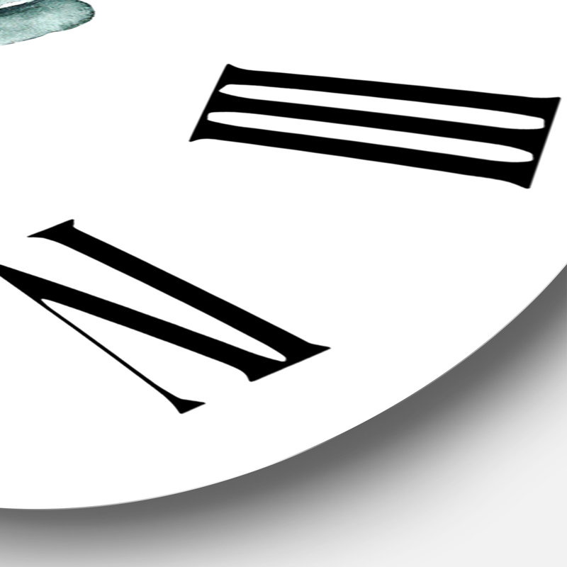 Merry Christmas Greenery In Transparent Pot - Horloge murale traditionnelle, Grand
