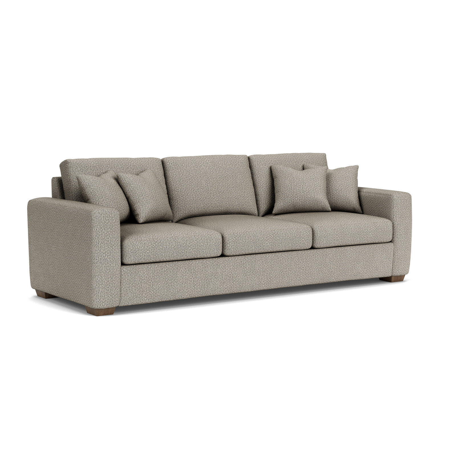 Anaiza 104'' Upholstered Sofa, Gray Polypropylene/Olefin, 37" H x 104" W x 41" D