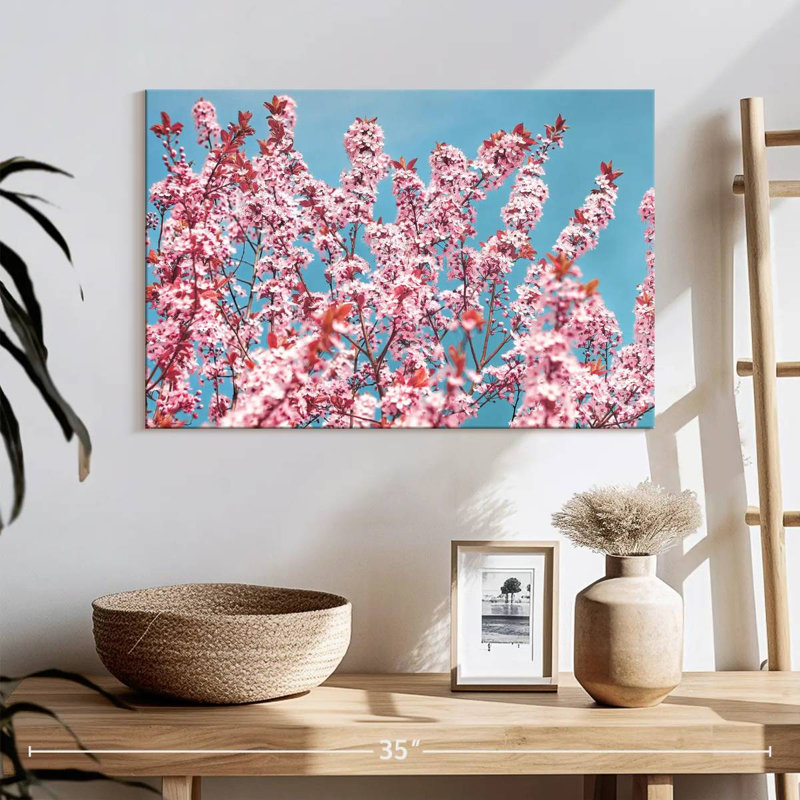 Harnek superbe fleur de cerisier au Japon, H 16 po x l 24 po