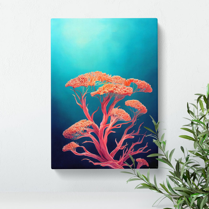 Pretty Coral - Wrapped Canvas, 76cm H x 50cm W x 3cm D