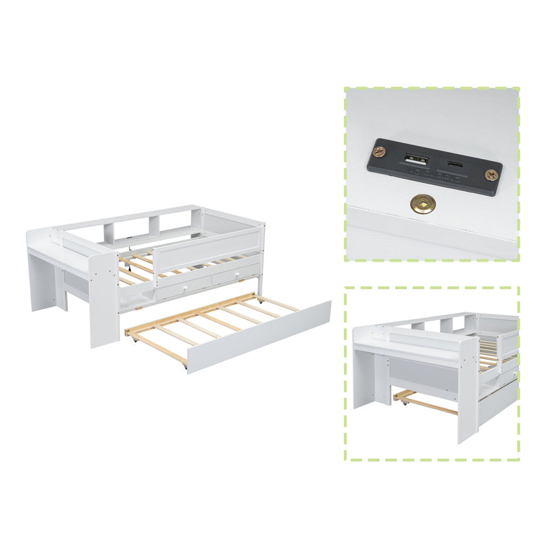 Multi-functional Twin Daybed, White