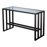 Danisha 48'' W Glass Console Table