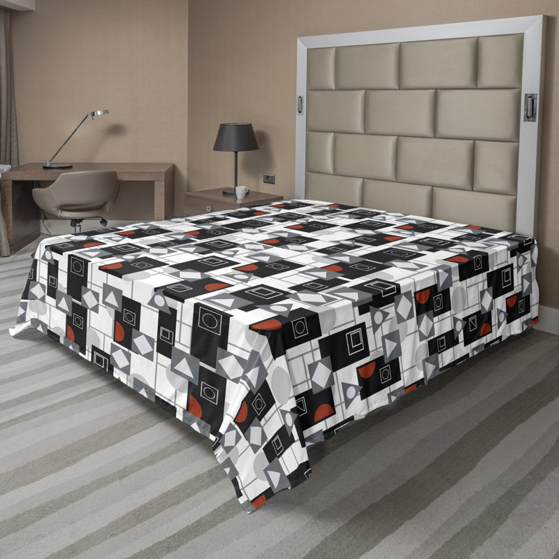 Microfiber No Pattern And Not Solid Color Flat Sheet, Full Flat Sheet