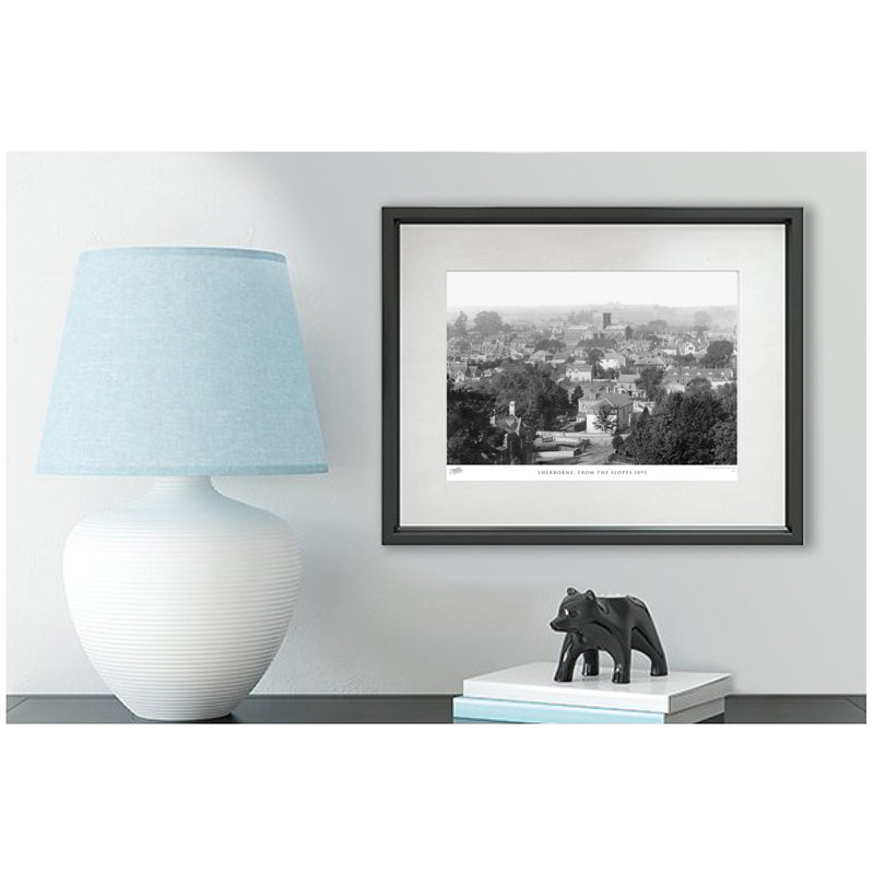 Sherborne, From The Slopes 1895 by Francis Frith - Single Picture Frame Print, 60cm H x 80cm W x 2.3cm D