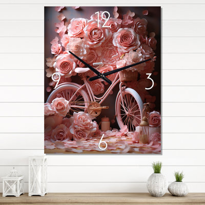 Bicycle Rose Reverie - Bicycle Wall Clocks