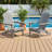 Foldable Outdoor Adirondack Chair Set Of 2 With Pre-Assembled Backrest