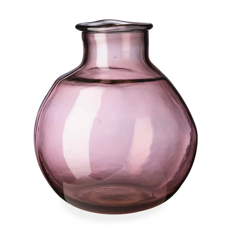 Zahrah Glass Table Vase, Pink