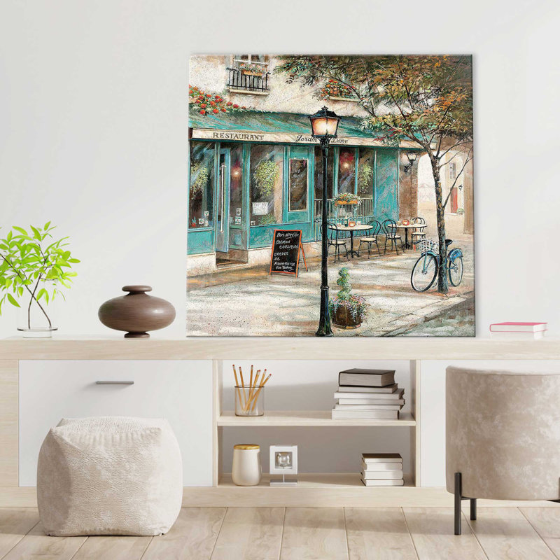 " Rue Du Jardin II " by Ruane Manning, Wrapped Canvas, 28" H x 28" W x 1.5" D
