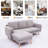 Upholstered 76 " L-Shaped Sofa & Chaise