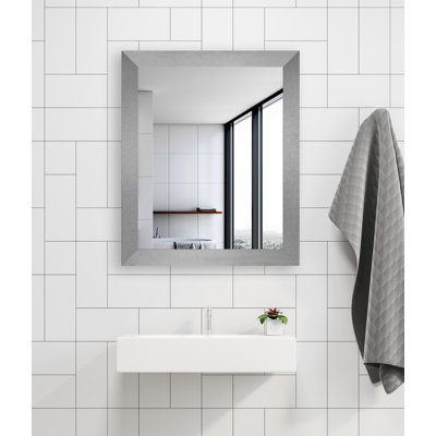 Alacazar Engineered Wood Flat Wall Mirror