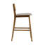 Tabouret de bar d'intérieur en bois Bari, finition noyer, ensemble de 2-641187321