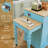 Kitchen Island with Retractable Table, Built-in Charging Station, and Lockable Wheels-1514973317