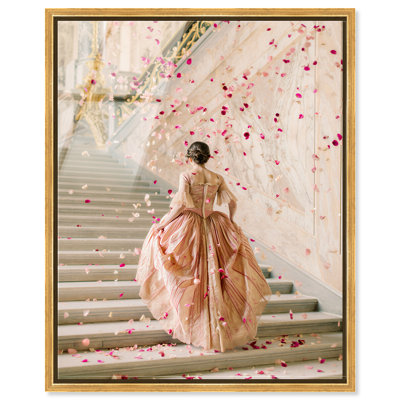 Décoration murale encadrée à imprimé acrylique rose par Notoriart, cadre noir, 16 x 20