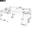 Lit mezzanine simple en forme de L avec glissade, blanc-911732055