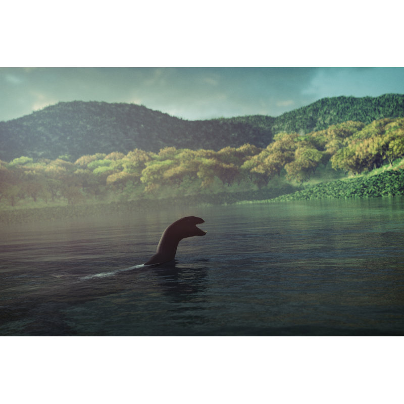 Loch Ness Monster - Wrapped Canvas Print, 51cm H x 76cm W x 3.8cm D
