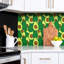 Jenice 50cm x 100cm PVC Field Tile in Green