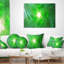 Tourbillon fractal vert clair - coussin imprimé abstrait-30615937-30615940