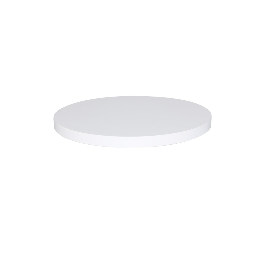 Midtown White Round Indoor Table top 2" Thickness BFM Seating 