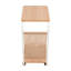 Table d'appoint en forme de C avec roulettes de frein-378689075-378689073
