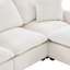 Ensemble de canapé modulaire en U en chenille de 110 po x 84 po avec 2 coussins Roomfitter-114313606
