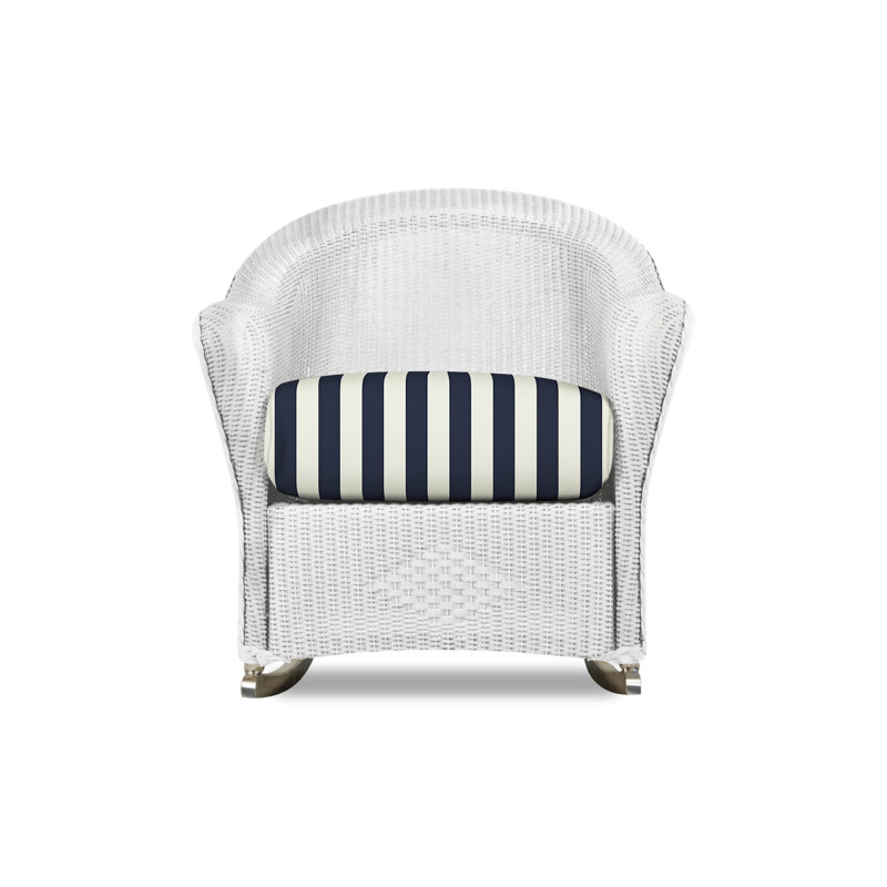 Reflections Outdoor Rocker Chair, Demo Stone, White