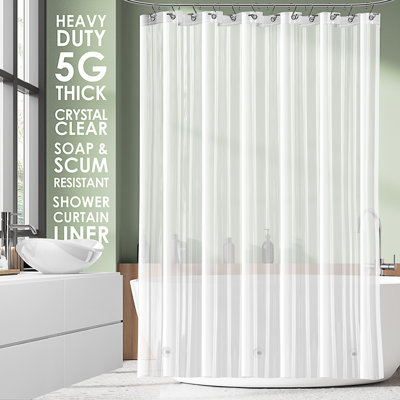 Clara Clark Heavy Duty Shower Curtain Liner