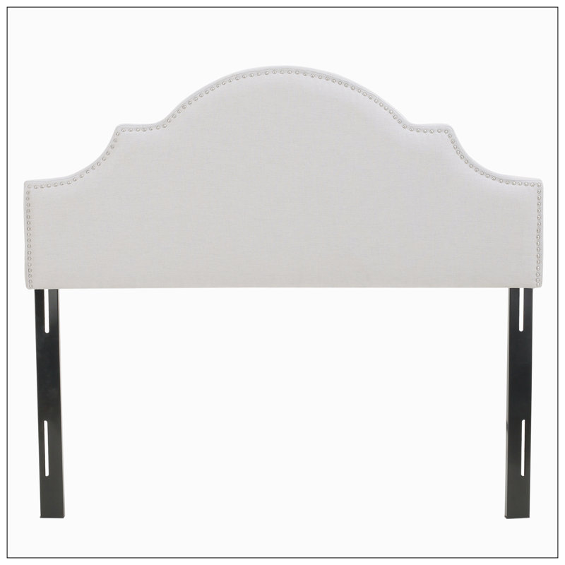 Danni-Leigh Upholstered Headboard, Light Gray, Full/Queen