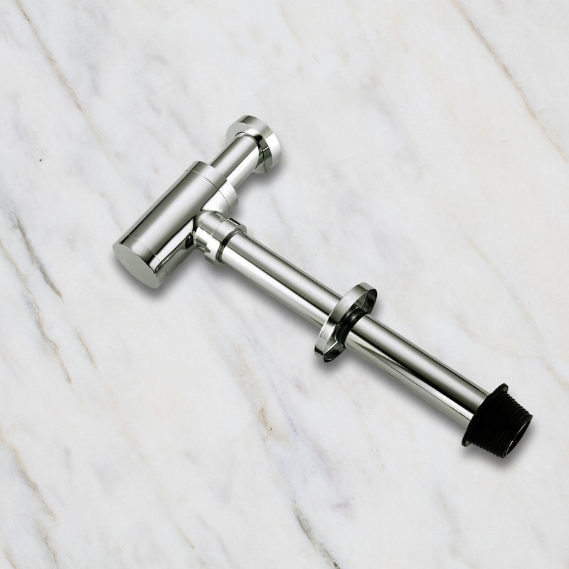 Ensemble de siphon de salle de bain avec tube réglable en hauteur Ayna Décor, Chrome