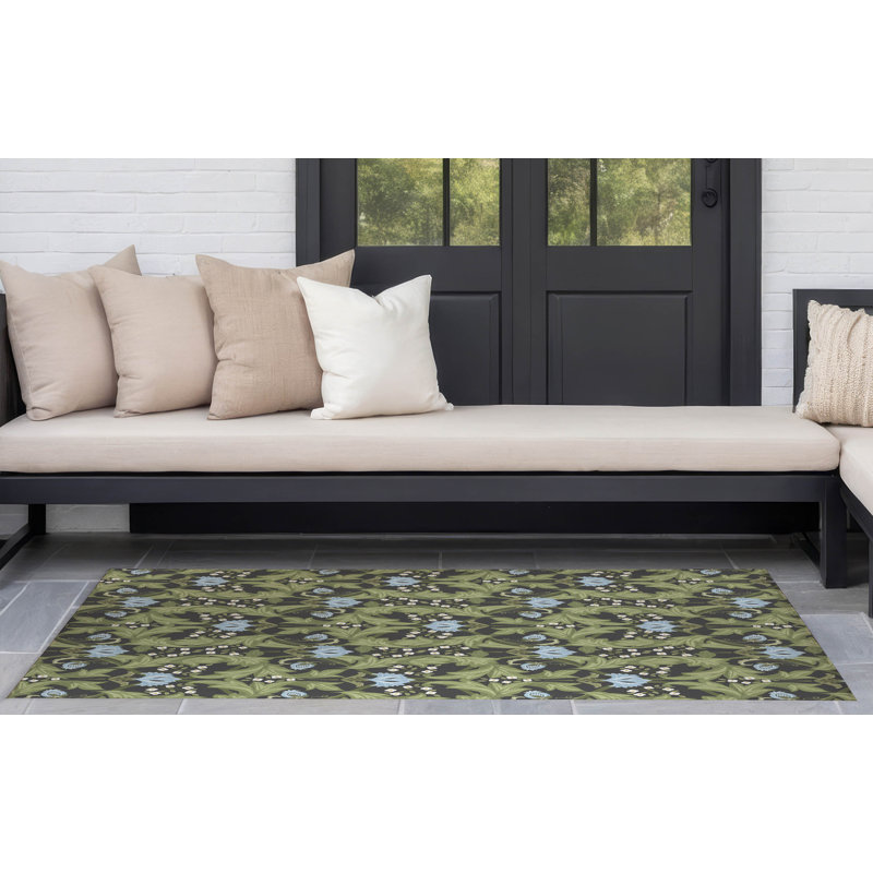 Tapis d'extérieur Ogee Leaf, Rectangulaire 3 pi x 5 pi