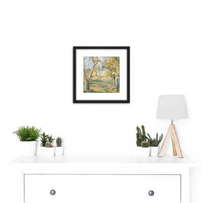 Pissarro Vegetable Garden by Camille Pissarro - Single Picture Frame Painting